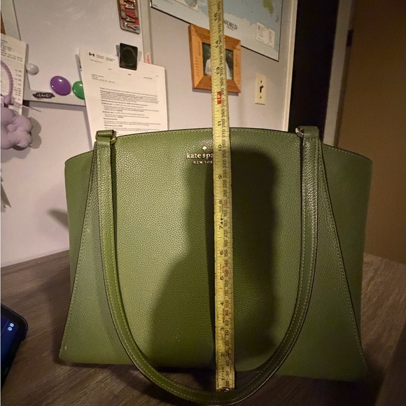 Kate Spade Forest Green Leather Tote - Picture 13 of 13